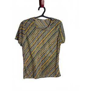 Vintage 1970s Stretch Striped Baby Tee